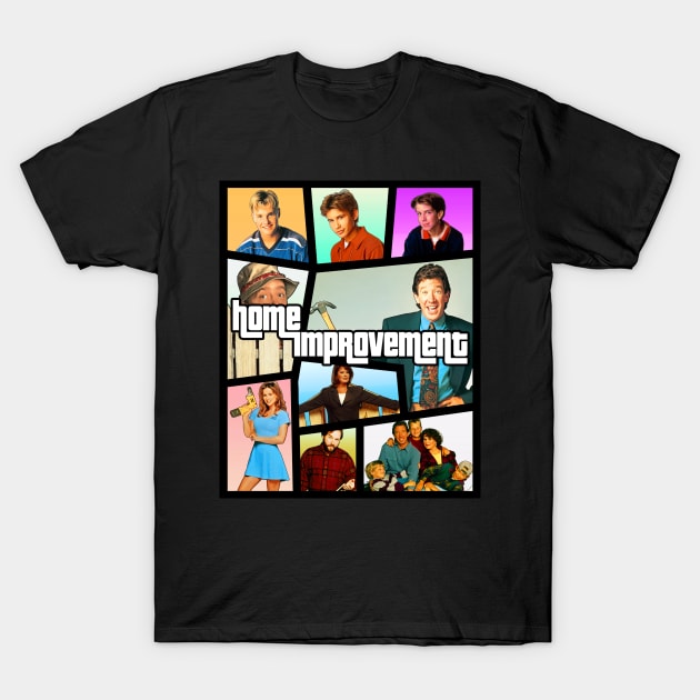 Home Improvement - Grand Theft Auto 5 Style (Clean) T-Shirt by The Badin Boomer